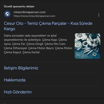 Cesur Çıkma Parçacı Cesur Çıkma Parça