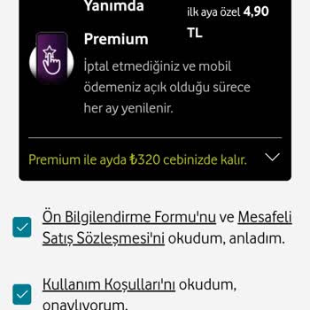 Vodafone Premium Geçiş Sorunu