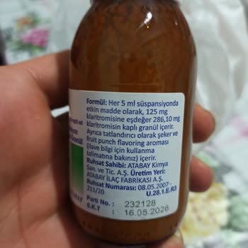 Atabay İlaç Firması Klamer 125mg Şurup