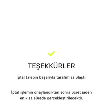 Sneaks Up İptal Edilen Siparişin İadesinin Yapılmaması