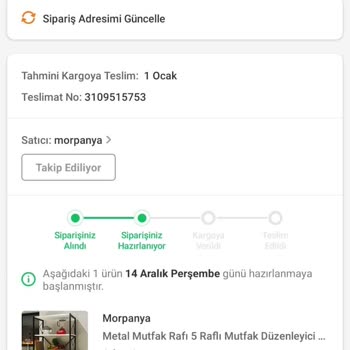 Trendyol (morpanya) Satıcısı Çözüm Bekliyorum.