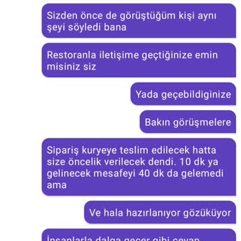 Getir Canlı Destekte Restoranla Görüşmediği Halde Görüştük Diyor