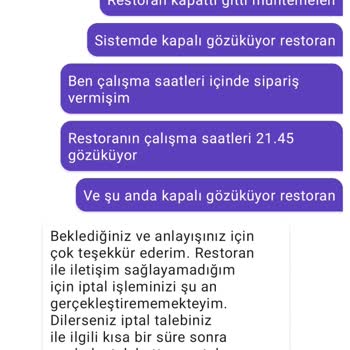 Getir Canlı Destekte Restoranla Görüşmediği Halde Görüştük Diyor