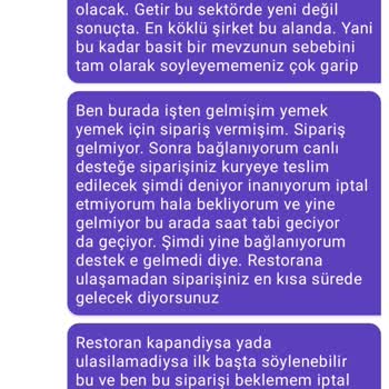 Getir Canlı Destekte Restoranla Görüşmediği Halde Görüştük Diyor