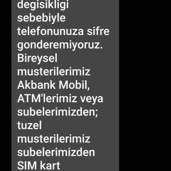 Akbank Sim Kart Blokesi