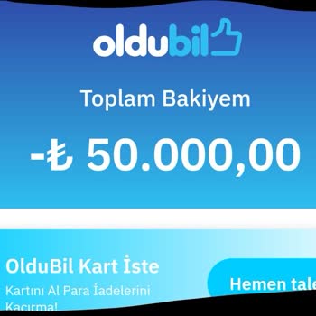 Oldubil Durup Dururken Hesabımı -50000 Yaptı! Düzeltmiyor.