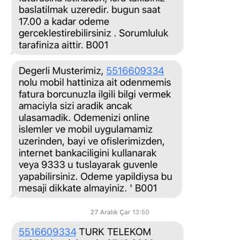 Türk Telekom Telekomünikasyon Şirketi Hizmet Problemleri Ve Cayma Bedeli Sorunu