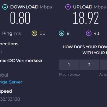 Netspeed İndirme Hızı Düşük (neredeyse 0), Sürekli Kopmalar Yaşanıyor.