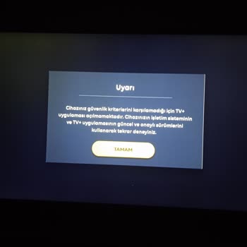 TV+ Güncelleme Sonrası Açılmıyor