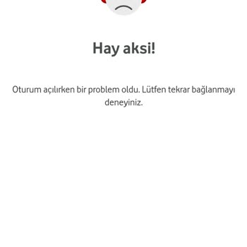 Vodafone Fırsatlar Dünyasına Giriş Yapamama Sorunu