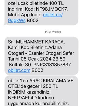 Kamil Koç Şikayet Yanlış Getirdiler