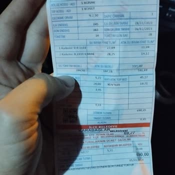 İzsu Fazla Gelen Fatura Tutarı