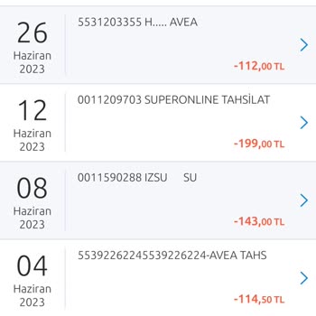 İzsu Fazla Gelen Fatura Tutarı