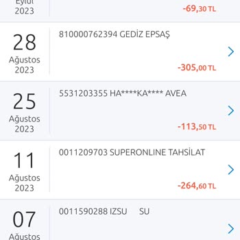 İzsu Fazla Gelen Fatura Tutarı