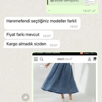 Meri Store Aynı Değerde Ürün Değişimi İçin Para İstedi