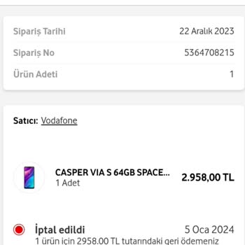 Vodafone Her Şey Yanımda Geç Kargo Ve İptal Sorunu