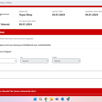 AGT Kurye Taahhüt Ettiği Tarihte Teslim Etmediği Gibi İade Ediyor