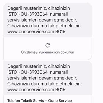Ouno Service Cihazım Ortada Yok