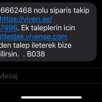 Vivense Sipariş Teslim Edilmedi