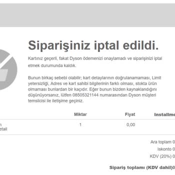 Dyson Teknik Servis Yalanı