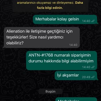 Alienationwear Siparişten Haber Yok