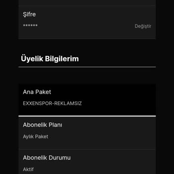 Exxen Üyelik İptali İçin