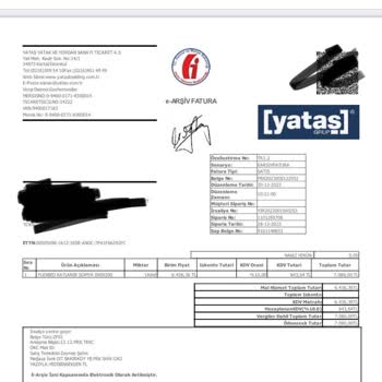 Yataş Eksik Gönderdiği 4 Somun İçin 300 TL İstiyor.