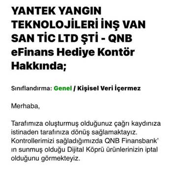 QNB Finansbank Dijital Köprü Şikayet