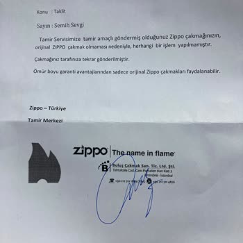 Zippo Türkiye, Taklit Ürün Satıyor!