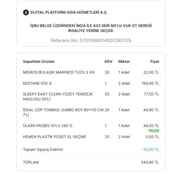 Migros Hemen Kurtlu Kestane Gönderdi