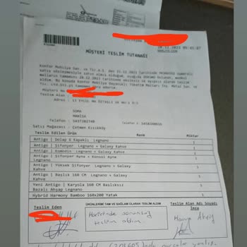 Çetmen Kısıkköy Mağazası Sorumsuzluğu