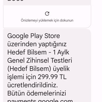 Vodafone Play Store'dan Hesapta Benden Habersiz Para Alındı