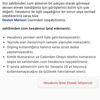 Sahibinden.com Hesap Doğrulaması Yapamıyorum