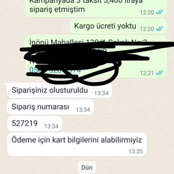 Gada Home Benden Sipariş Aldı Ve Ardından Numaramı Engelledi!