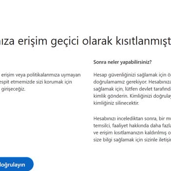 Linkedin Hesap Erişimi Kısıtlandı