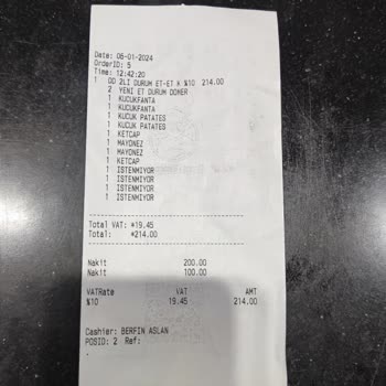 Usta Dönerci Fiş Fatura Kesmiyor