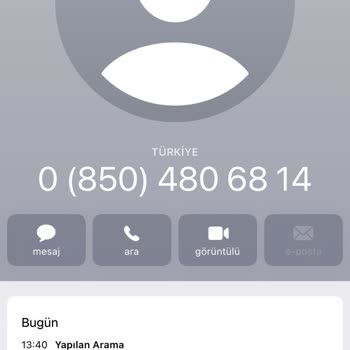 0850 480 68 14 Arama Şikayeti
