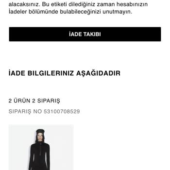Zara Ürünlerimin İadesini Gerçekleştirmiyor