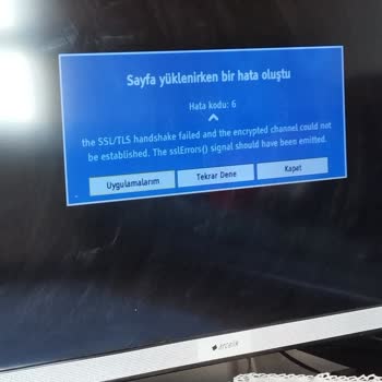 Arçelik TV'de Hata Kodu 6