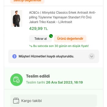 hepsiJET Teslimat Sorunu Hk.