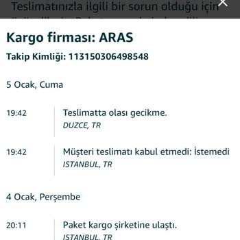 Amazon Firması Bana Ürünümü İletmedi