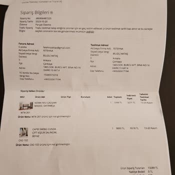 Vivense 2 Defa Yanlış Ürün Teslimatı