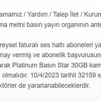 Turkcell Basın Platinum Taahhüt Yenilemiyor