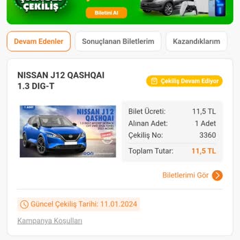 Trendyol Araba Çekilişi Bilet Sorunu