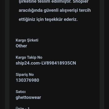 Ghetto Swear Hizmet Kusuru Ve İade Gecikmesi Yaşandı