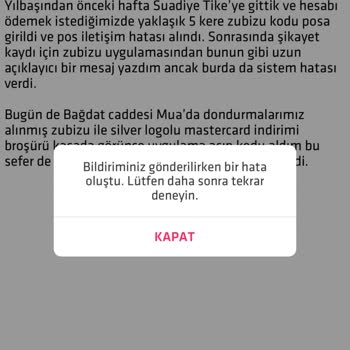 ZUBİZU Uygulama Ve Pos Cihazı Sorunları Nedeniyle Yaşanan Memnuniyetsizlik