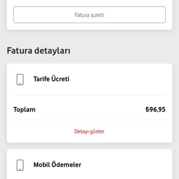 Vodafone Mobil Ödeme Ve Fazla Fatura Şikayeti