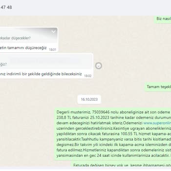 Superonline Cayma Bedeli Karşılama Yalanı