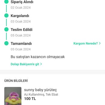 Sürat Kargo Dolap Uygulaması Satış Bedeli Kesintisi