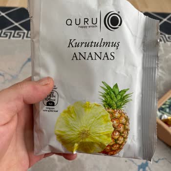 Taze Kuru Quru Marka Kurutulmuş Ananasın İçinden Saç Çıktı